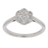 9ct White Gold 0.10ct Brilliant Cut Diamond Cluster Ring