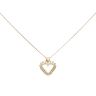 9ct Yellow Gold 0.50ct Diamond Heart Pendant and Chain 18"