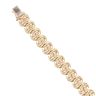9ct Yellow Gold Patterned Fancy Bracelet 7"