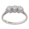 Platinum 0.65ct Brilliant Cut Diamond Trilogy Ring