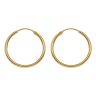 22ct Yellow Gold Faceted Basket Hoop Earrings