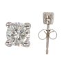 9ct White Gold 0.25ct Diamond Solitaire Earrings