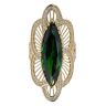 14ct Yellow Gold Green Gemstone Ring