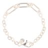 Sterling Silver Rolo Paper link Bracelet 7.5" By Icesia
