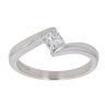 18ct White Gold 0.40ct Princess Cut Diamond Solitaire Ring