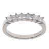 Platinum 0.50ct Princess Cut Diamond Seven Stone Eternity Ring