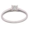 18ct White Gold 0.33ct Princess Cut Diamond Solitaire Ring