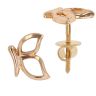 22ct Rose Gold Butterfly Stud Earrings