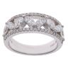 18ct White Gold 1.00ct Marquise and Brilliant Cut Diamond Fancy Ring