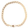 9ct Yellow Gold Curb Fancy Bracelet 7.5"