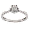 9ct White Gold 0.20ct Brilliant Cut Diamond Cluster Ring