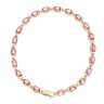 18ct Yellow Gold Peach Topaz Bracelet 7.5"