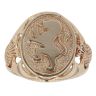 9ct Yellow Gold Rampant Lion Signet Ring