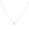 18ct Yellow And White Gold 0.20ct Brilliant Cut Diamond Solitaire Pendant And Chain 16"