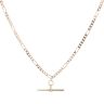 9ct Yellow Gold Figaro T-Bar Chain 20"