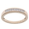 9ct Yellow Gold 0.25ct Princess Cut Diamond Half Eternity Ring