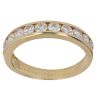 18ct Yellow Gold 1.00ct Brilliant Cut Diamond Half Eternity Ring