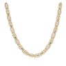 14ct Yellow and White Gold Greek Key Chain 24"