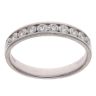 18ct White Gold 0.50ct Brilliant Cut Diamond Half Eternity Ring