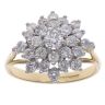 18ct Yellow Gold 1.00ct Brilliant Cut Diamond Cluster Ring