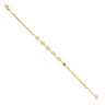 22ct Yellow Gold Floral Garland Bracelet 7"