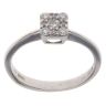 9ct White Gold 0.15ct Brilliant Cut Diamond Cluster Ring