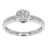 9ct White Gold 0.35ct Diamond Cluster Ring by Anya Belle