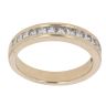 9ct Yellow Gold 0.75ct Princess Cut Diamond Half Eternity Ring