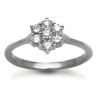 18ct White Gold 0.50ct 7 Stone Cluster Diamond Ring