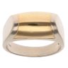 18ct Yellow and White Gold Domed Ring