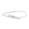 9ct White Gold Cubic Zirconia Hinged Bangle