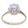 9ct Yellow Gold Cubic Zirconia Single Stone Ring