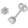 18ct White Gold 0.50ct Six Claw Diamond Solitaire Stud Earrings