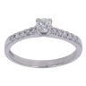18ct White Gold 0.51ct Brilliant Cut Diamond Solitaire Ring