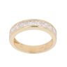 18ct Yellow Gold Cubic Zirconia Half Eternity Ring