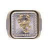 14ct Yellow And White Gold Cubic Zirconia Scorpion Ring