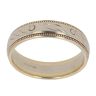 9ct Yellow Gold Patterned 5.2mm Wedding Band