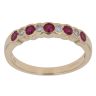 18ct Yellow Gold 0.10ct Diamond and Ruby Ring