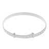 Silver Child's Teddy Bear Expanding Bangle By Icesia