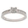 18ct White Gold 0.40ct Princess Cut Diamond Cluster Ring