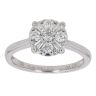 18ct White Gold 0.35ct Brilliant and Baguette Cut Diamond Cluster Ring