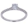9ct White Gold 0.50ct Brilliant Cut Lab Grown Diamond Solitaire Ring