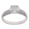 18ct White Gold 0.75ct Princess And Marquise Cut Diamond Cluster Ring