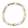 9ct Yellow Gold Figaro Bracelet 8"