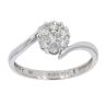 9ct White Gold Diamond Cluster Ring by Anya Belle