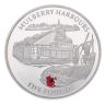 2004 Elizabeth II Mulberry Harbours Gibraltar £5 Coin