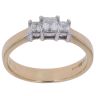 18ct Yellow Gold 0.35ct Diamond Trilogy Ring