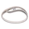 9ct White Gold 0.05ct Diamond Fancy Solitaire Ring