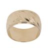 9ct Yellow Gold Patterned Wedding Band 10mm