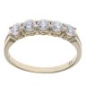 9ct Yellow Gold Cubic Zirconia Five Stone Ring